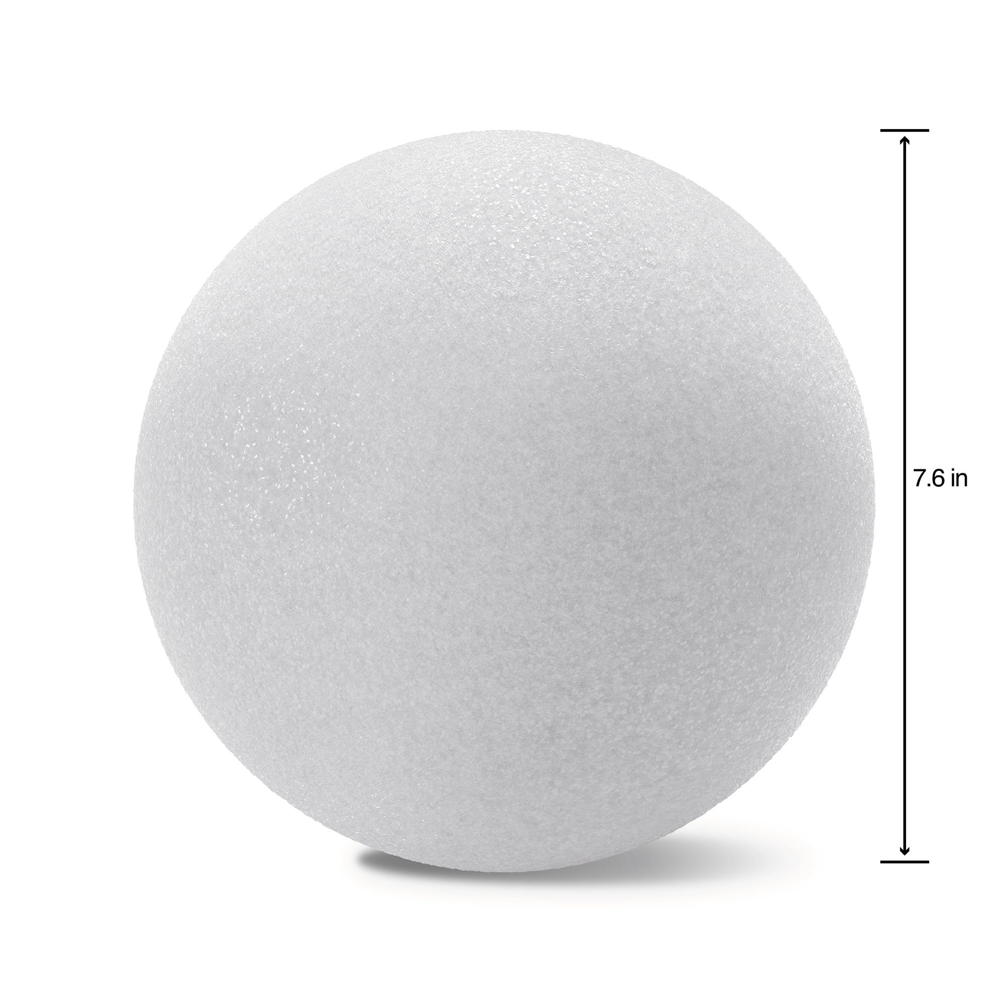 FloraCraft White Foam Ball, 7.6", 12 Pack