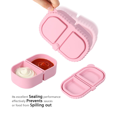 thumbnail image 4 of Silicone Snack Containers, Reusable Compartment Boxes with Lids, Fruit and Salad Dressing Sauce Seasoning Container, 4 of 7