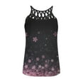 thumbnail image 5 of Babysbule Womens Tank Tops Women Ladies Print Sleeveless O-neck Pullover Vest Tank Tops Shirts Blouse, 5 of 5