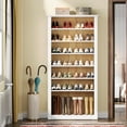 thumbnail image 3 of Tribesigns 8-Tier Shoe Rack, Wooden Freestanding Shoe Storage Cabinet for 32-40 Pairs, 70.9-Inch Tall Shoe Organizer Shelf for Entryway, Closet, 3 of 7