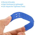 thumbnail image 3 of Uxcell 10 Set Snapback Strap Cover, Double Row 14 Holes Plastic Adjustable Hat Snap Buckle Replacement for Caps Repairing (Sapphire Blue), 3 of 7