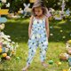 thumbnail image 4 of Mono para niñas pequeñas, mono con estampado de Pascua, mono con tirantes, conjuntos de verano, ropa para niñas, 4 of 7