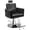 Black, variant on KtaxonHydraulic Barber Chair, 330 lbs  Heavy Duty Capacity Reclining Salon Stool, Black Leather