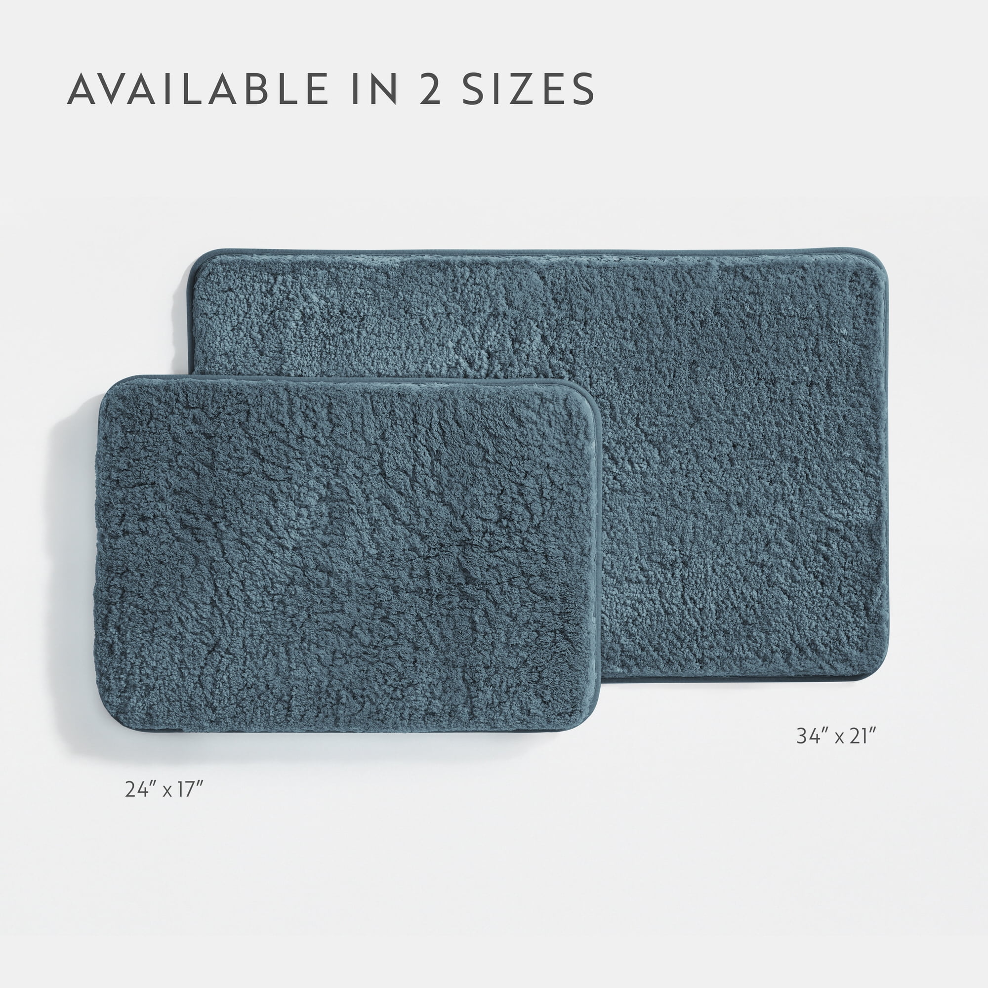Plush Absorbent Bath Mat Rug with Anti-Skid Rubber Backing - Comfort Canopy