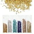 thumbnail image 1 of Uxcell 6Pcs Chips de Vidrio Triturado de Alto Brillo, Chips de Vidrio Irregulares para Artes de Uñas 1.06 oz Amarillo, Plata, Azul, Púrpura, Oro, Verdigris, 1 of 7
