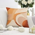 thumbnail image 5 of Abstract Boho Orange Mordern Decor Throw Pillow Covers 16 X 16 Inch, Set Of 4, Linen Study Sofa Cushion Cover Indoor Living Room Home Decor, 5 of 7
