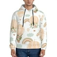 thumbnail image 2 of Bingfone Air Balloon And Flower Men'S Drawstring Hoodie Long Sleeve Pocket Sweatshirts-Medium, 2 of 9