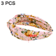 thumbnail image 2 of Diademas anchas anudadas para mujeres y niñas, aros antideslizantes con nudo cruzado bohemio, diademas y accesorios para el cabello a la moda para mujer, 2 of 5
