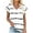 White, variant on Summer Tops for Women Casual Petal Short Sleeve Tshirts Floral Printed Round Neck Tshirts Loose Comfy Tee for Vacation
