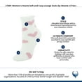 thumbnail image 5 of CTM  Hearts Soft and Cozy Lounge Socks by Wootie (1 Pair) (Women), 5 of 5