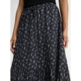 thumbnail image 4 of Scoop Women’s and Women’s Plus Tiered Maxi Skirt with Tie Waist, Sizes XS-4X, 4 of 5