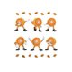 thumbnail image 2 of Women's Casual Round Neck T-Shirt with Autumn Elements and Mooncake Print, Comfortable Summer Top, Polyester Spandex Blend, Machine Washable, 2 of 6
