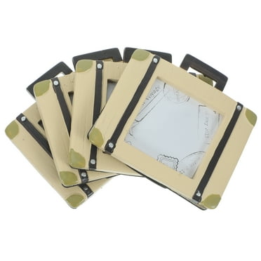 4pcs Creative Suitcase Shape Photo Frame Desktop Photo Frame Bedroom Picture Holder Retro Photo Holder