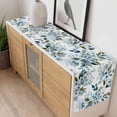 thumbnail image 4 of Watercolor Flowers Table Runner - 48 Inch Long, Kitchen Dining Table Runner Dresser Scarves, Spring Floral Leaves Botanical Blue Farmhouse Decor for Coffee Tables Wedding Party Banquet, 4 of 8