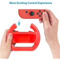 thumbnail image 4 of Soporte para manillar de volante de ABS Yashi para Joy-Con izquierdo y derecho color blanco, 4 of 5