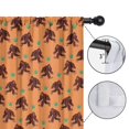 thumbnail image 4 of Blackout Kids Curtains,Orange Bigfoot and Grass Pattern Childrens Insulated Curtains Set Of 2,Bedroom Essentials,Toddler Room Decor 42x63in(106x160cm), 4 of 5