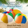 thumbnail image 3 of 24-inch Giant Beach Ball - (Pack of 3) Big Inflatable Beach Balls for Pool Toys, Blow Up large inflatable Ball Toys for Kids Pool Parties, Themed Birthdays, Beach Events, Summer Party Decorations, 3 of 7