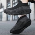 thumbnail image 4 of Men's Slip‑On Sock Style Running Sneakers, Stretch Knit Upper Athletic Shoes with Curved Thick Midsole for Daily Sports and Walking, 4 of 7