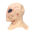 thumbnail image 3 of Máscara de extraterrestre para Halloween, realista, de cabeza completa, disfraz, máscara de extraterrestre de látex para juegos de rol, club nocturno,, 3 of 8