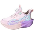 thumbnail image 6 of Kids Platform Sneakers Boys Fashion Color Block Cushioning Thick Sole Running Shoes Comfy Arch Support Lightweight Trainers Basketball Shoes Pink 2.5 Big Kid, 6 of 7