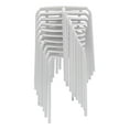 thumbnail image 6 of Miumaeov 10pcs Plastic Stacking Stools for Kids Students Classroom Home Kitchen Garden Portable Backless White Stool with Round Top and Metal Frame, 6 of 16