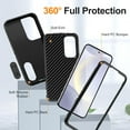 thumbnail image 3 of AUshell for Samsung Galaxy S24 Plus Case (6.7" 2024) with Foldable Kickstand, Anti-slip Tri-layer Rugged PC Frame/Back Silicone Shell Heavy Duty Protective Military-grade Shockproof, Black/Black, 3 of 8