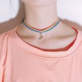 thumbnail image 3 of Jusqu'à 65 % de Rabais sur les Colliers SMihono pour Femmes, Chaîne de Clavicule Courte Colorée, Collier Arc-en-Ciel, 3 of 5