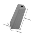 thumbnail image 2 of OFFIGAM 2Pcs Dog Column Grey PP Great For Dog Owners Needing Reliable Training Tools, 2 of 8