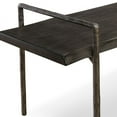 thumbnail image 2 of Uttermost Chandos Modern Iron and Wood Bench in Dark Gray/Silver, 2 of 7