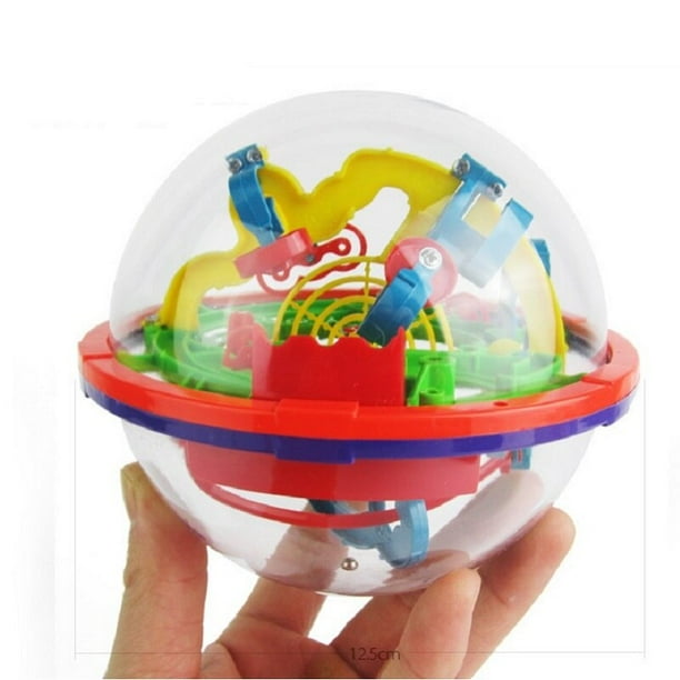 3D Puzzle Ball 100 Steps Children Challenge Obstacle Game Labyrinth Ball 3D Maze 100 Level Puzzle Balance Traine Clearance Game100 steps small He Qiyong unisex