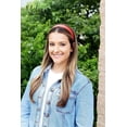thumbnail image 3 of Motique Accessories Dark Orange 1 inch Satin Hard Headband, 3 of 7