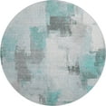 thumbnail image 2 of Addison Rugs Mayfield Premium Machine Washable Transitional Abstract Teal Round Rug, 8' x 8', 2 of 6