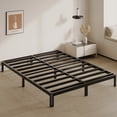thumbnail image 3 of Bedofmine 10" Full Size Bed Frame with Storage, No Box Spring, Heavy Duty, Rounded Corners, Easy Assembly, Black, 3 of 9