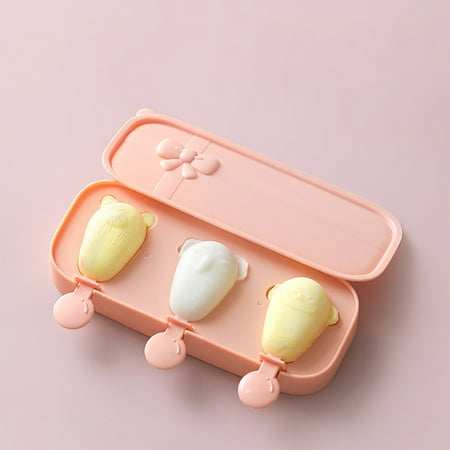 

ZHIYU Cartoon Ice With Cover Mold Self Made Popsicle Mold Ice Silicone Mold Popsicle Self Made Popsicle Ice
