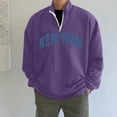 thumbnail image 4 of Gibobby Sudaderas hombre Sudadera para Hombre Camisa para Hombre(Morado,XG), 4 of 5