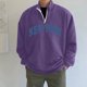 thumbnail image 4 of Gibobby Sudaderas Hombre Felpa Stretch Cuello Redondo(Morado,G), 4 of 5