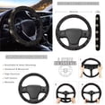 thumbnail image 3 of Yuyamidu Sun and Moon Car Seat Cover Full Set of 14 Steering Wheel Cover Auto Seatbelt Pads Cup Coaster Trash Can Rear View Mirror Cover Coasters Armrest Cover Gear Shift Knob Cover Set, 3 of 7