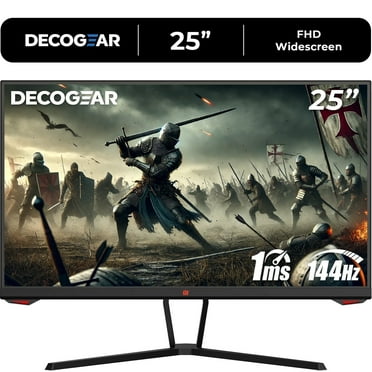 Deco Gear 25" Fast IPS Gaming Monitor, 144Hz, 1ms GTG, 1920x1080, Adaptive Sync