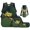 Camo Tree Frog, variant on Garronmavis Kids Girls Backpack and Lunch Box Set, 4-Piece School Bag Set Includes Backpack, Lunch Bag, Pencil Case, Water Bottle Bag, Soccer Glitter Bow Print Bookbag for Daily Elementary School Use