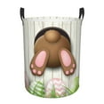 thumbnail image 6 of Picia Brown Bunny Large Laundry Basket, Waterproof, Freestanding Laundry Hamper, Collapsible Tall Clothes Hamper with Extended Handles-Small, 6 of 8