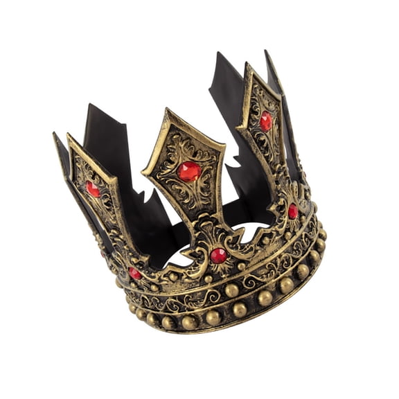PatungKu Unique King Crown Headwear Men's Royal Crownpiece For Weddings And Stage Shows