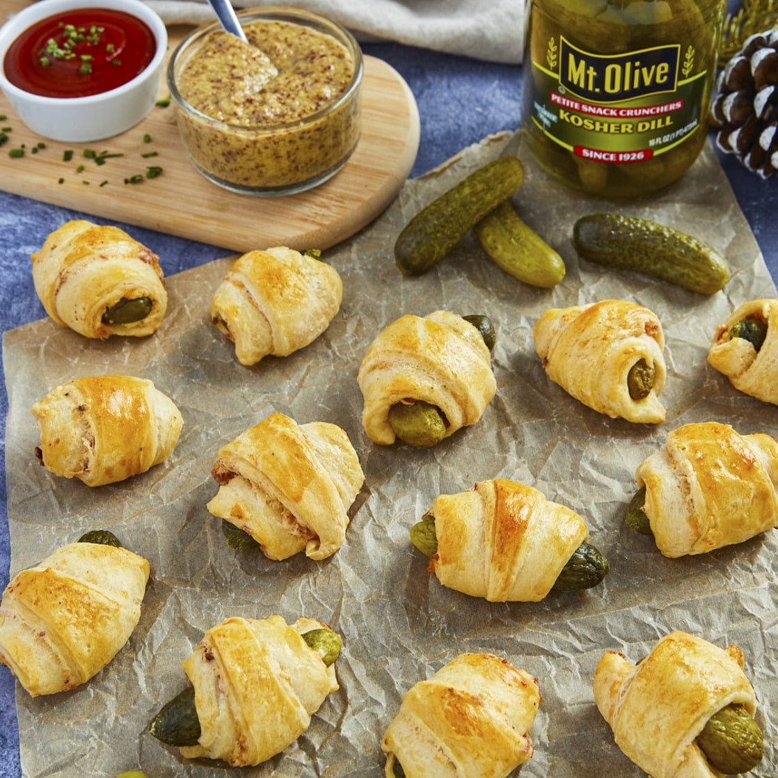(6 pack) Mt. Olive Kosher Petite Dill Pickles, 46 fl oz jar