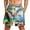 #002-Light Blue, variant on Xyxonk Mens Swim Trunks 9" Inseam Quick Dry Big & Tall Swimming Shorts Beach Print Stretch Bathing Suits with Pockets Blue M