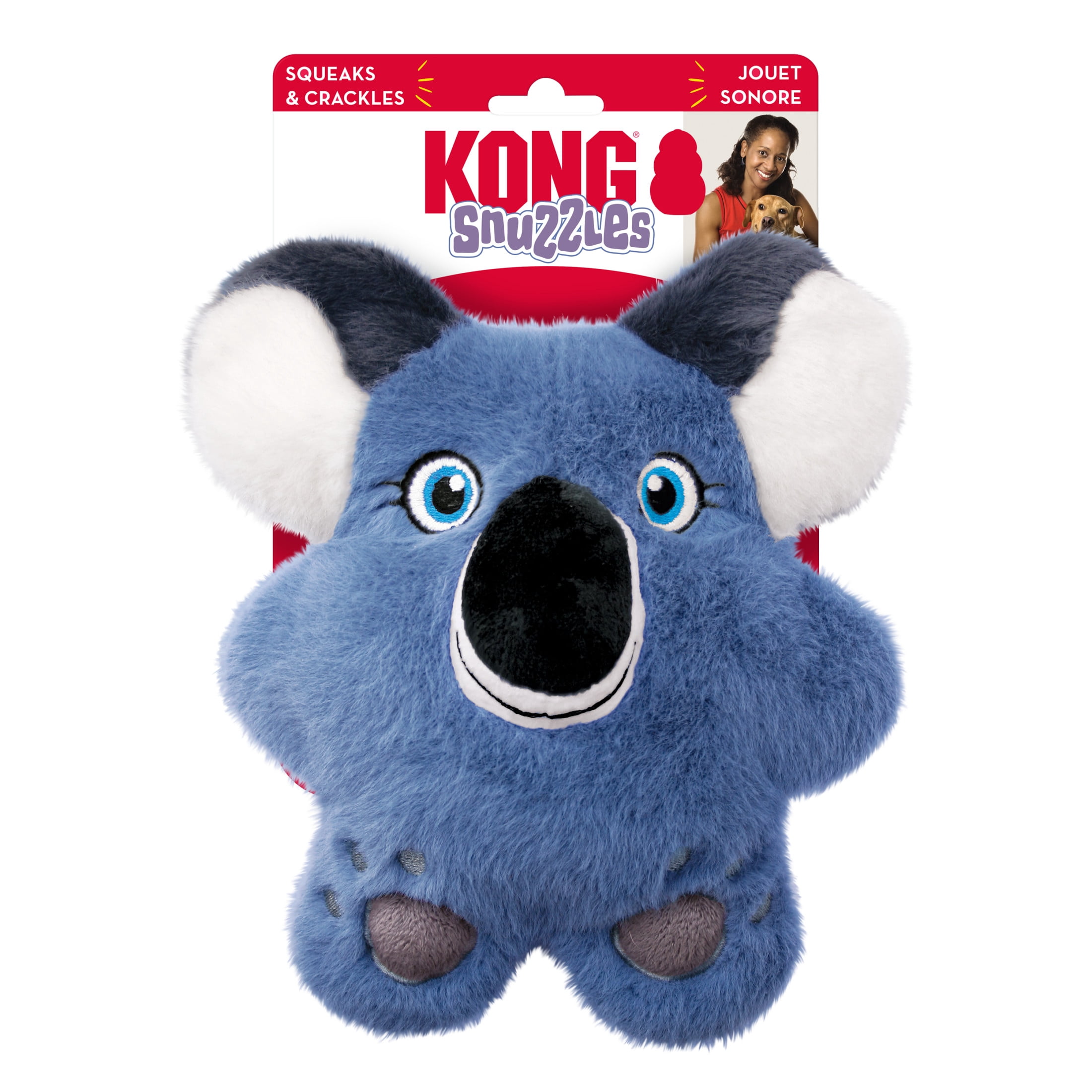 KONG® Snuzzles Squeaker Plush Dog Toy, Koala, Medium