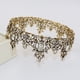 thumbnail image 2 of Nvzi Tiara de boda para novia, diadema de princesa, corona nupcial, joyería para el cabello con diamantes de imitación de cristal,graduación, boda, fiesta de disfraces (D), 2 of 4
