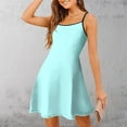 thumbnail image 2 of Women's Fashionable Spring And Summer Solid Color Adjustable Strap Strapless Sexy Casual Dress, 2 of 6