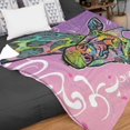 thumbnail image 1 of Dawhud Direct Dean Russo Giraffe Fleece Blanket 75""x90"", Queen Size Soft Plush Throw, 1 of 5