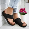 thumbnail image 4 of NGTEVOOS Womens Wedges Open Toe Ankle Beach Shoes Roman Sandals, 4 of 6