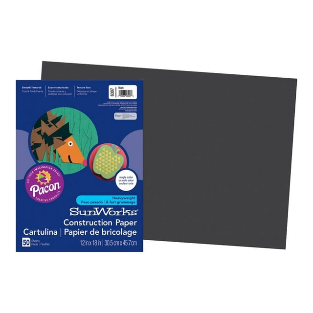 SunWorks Assortiment de Papier Noir (50 Feuilles)