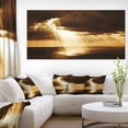 thumbnail image 1 of Coucher de Soleil Dramatique avec Rayons de Soleil - Impression sur Toile Paysage, 1 of 3